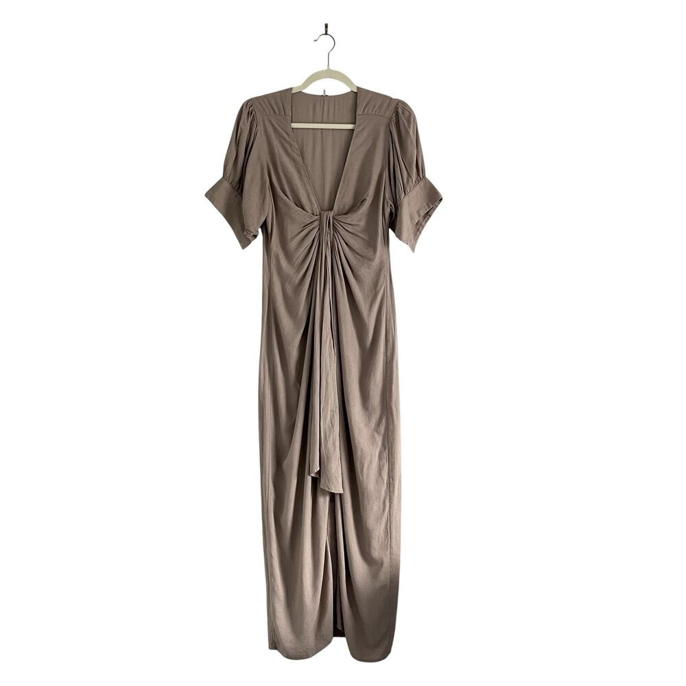 Free people Vintage Summer Midi dress Goat Sz Small Minimalist Coastal Chic - Picture 2 of 12